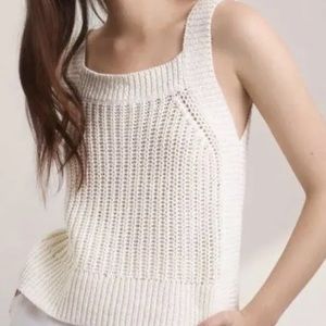 Wilfred 'Caumont' Knit White Tank - size S